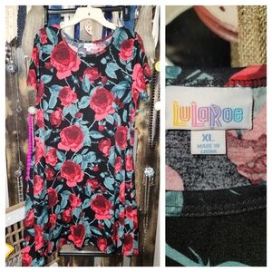 LuLaRoe Jessie Unicorn Rose Print XL